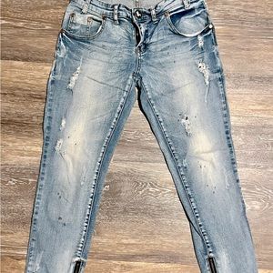 One teaspoon freebird II low rise skinny jeans